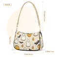 thumbnail image 3 of FORMRS Womens Shoulder Bag with Chain Strap Clutch Purse Cute Tote Handbag, Halloween Cute Ghosts, 3 of 7