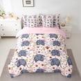 thumbnail image 2 of Manfei Guinea Pig 7-Piece Queen Bedding Set, Vintage Floral Comforter Sets, 2 of 7