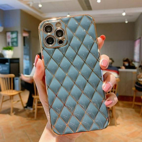 Compatible with iPhone 13 Pro Max Case Glitter Plating Sparkle Luxury Phone Case for Women Full Camera Lens Protection Slim Soft Flexible TPU Shockproof Protective Cover Case, 6.7 Inch,Grey