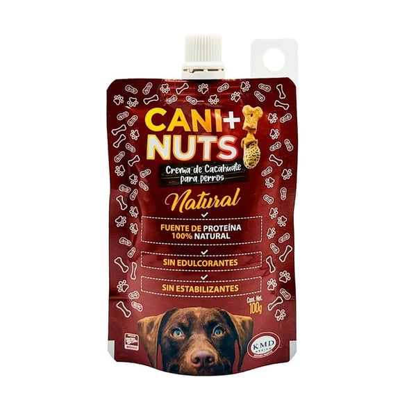 Crema de cacahuate para mascotas CANI+NUTS Natural 100 g