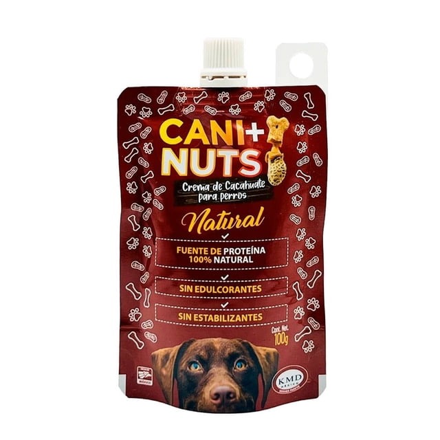 Crema de cacahuate para mascotas CANI+NUTS Natural 100 g