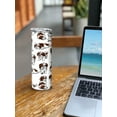 thumbnail image 6 of WIRESTER 20oz Stainless Steel Tumbler with Plastic Straw for Coffee, Tea, Shake, Smoothie, Wine, Water, Hot Cold Drink - Shih Tzu Funny Playful Postures, 6 of 6