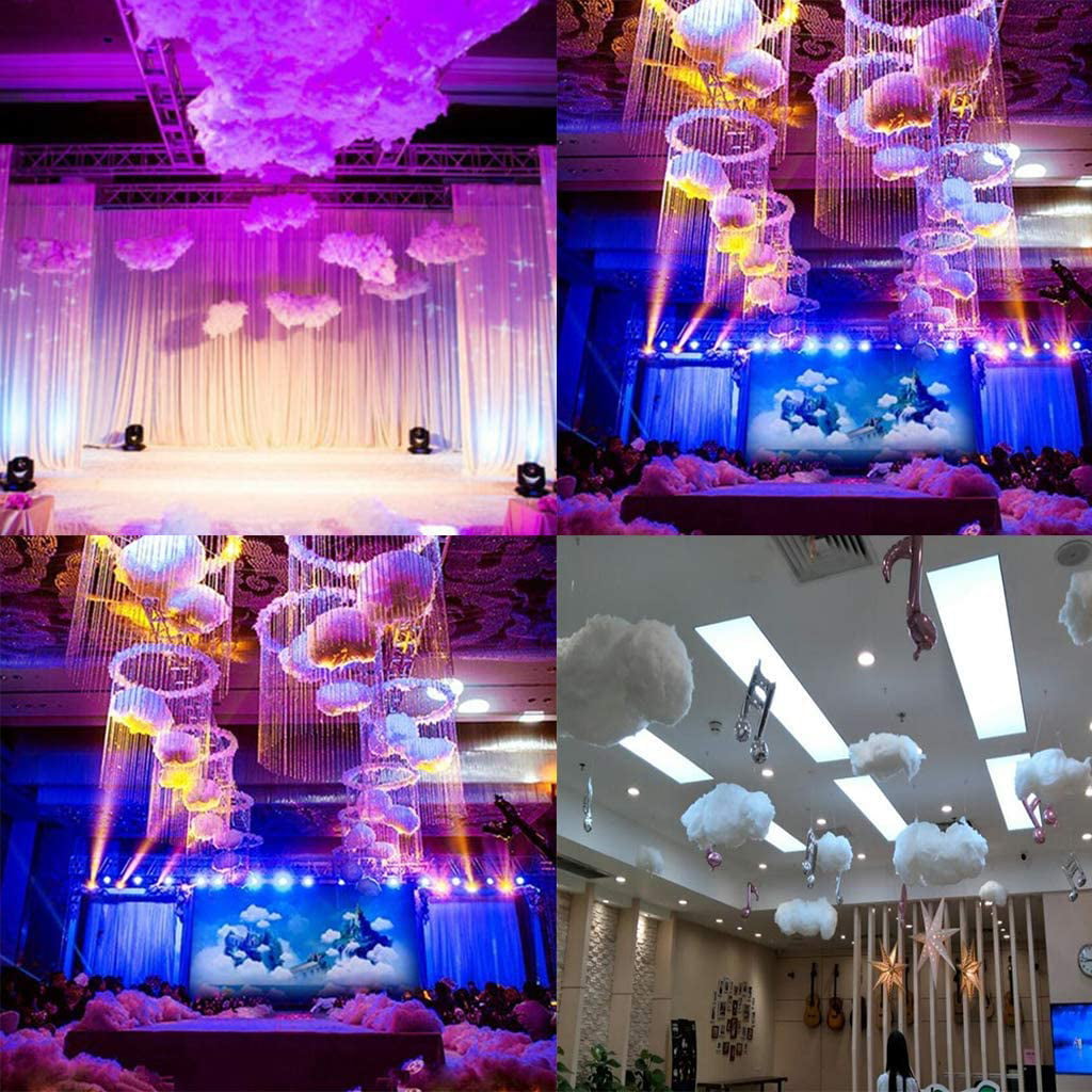 KODORIA Artificial Cloud Props Imitation Cotton 3D Cloud Room DIY Decorative Hanging Ornament Decoration Art Stage Wedding Party for Stage Show