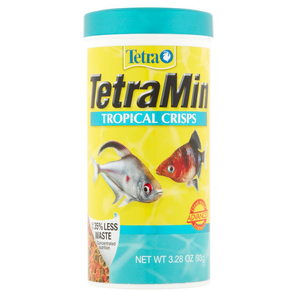 Tetra TetraMin Tropical Food Crisps, Tropical Fish- 3.28 oz - Walmart ...