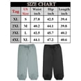 thumbnail image 3 of Youloveit Men's Comfy Sleep Lounge Pajama Pant Soild Color Soft Sleepwear Nightwear Pajama Lounge Pants,Size XL-4XL/Black/Gray, 3 of 8