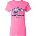 thumbnail image 3 of Inktastic Memorial Day Honor the Fallen with American Flag Women's T-Shirt, 3 of 5