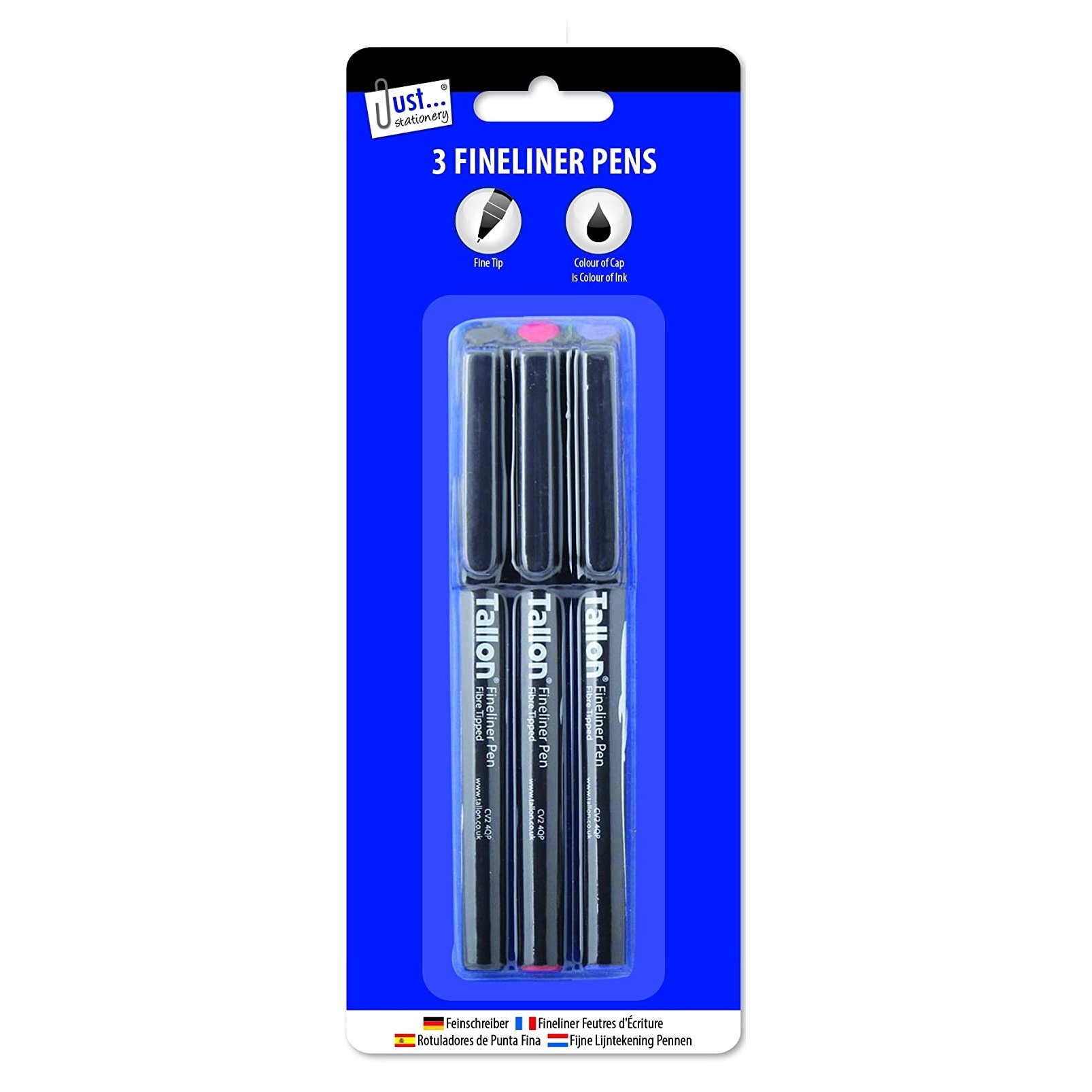 Just Stationery Fineliner Pen (Pack of 3) Walmart Canada
