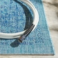 thumbnail image 5 of SAFAVIEH Courtyard Kebo Medallion Indoor/Outdoor Area Rug, Navy/Aqua, 6'7" x 9'6", 5 of 11