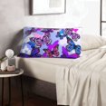thumbnail image 5 of Plush Throw Pillow Covers, Flying Butterflies Pillow Cases with Invisible Zipper, Breathable Microfiber Pillow Cases Standard Size for Sleeping Bedroom Sofa Living Room 16x24, 5 of 5