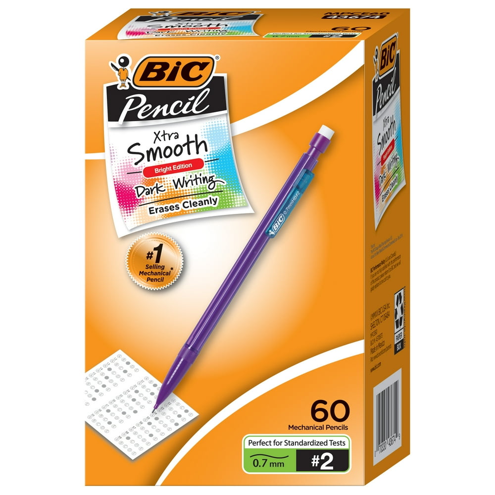 BIC XtraSmooth Mechanical Pencil 0.7 mm, 60 Count
