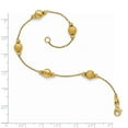 thumbnail image 2 of FJC Finejewelers 14k Yellow Gold Bright Cut Scratch Finish Polished Bracelet, 2 of 2