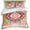 Orange, variant on 3 Piece Green Boho Duvet Cover Set Queen Size, Microfiber Comforter/Quilt Cover with Corner Ties and 2 Pillowcases, Farmhouse Tribal Vintage Tribal Texture All Season Soft Bedding with Zipper Closure