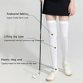 thumbnail image 4 of Women Elastic Leg Socks Golf Sun Protection Cool Ice Silk Sport High Knee Socks for Golf Tennis & Outdoor Sports Comfortable A Pair Sock, 4 of 8