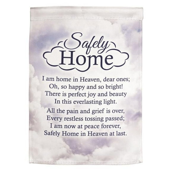 Magnolia Gardens FLAG-1009 13 x 18 in. Safely Home Polyester Print Garden Flag