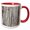 Red/White, variant on 3drose, Old Oak Tree Rough Bark, 15oz Mug