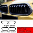 thumbnail image 5 of Embellecedor de rejilla de parachoques delantero, embellecedor de rejilla central de carreras para X2 Series F39 2018-2021, negro brillante, 5 of 5