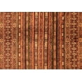 thumbnail image 1 of Ahgly Company Indoor Rectangle Abstract Orange Modern Area Rugs, 2' x 3', 1 of 4