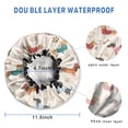 thumbnail image 3 of Shower Caps,Dachshund Waterproof Shower Cap for Women 4 Pieces,Double Reusable Hair Cover for Shower PEVA Elastic Stretch Hem, 3 of 7