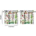 thumbnail image 4 of 2 Piece Set Kitchen Curtains Small Short Cafe Window Curtains Rod Pocket Bathroom Tier Window Treatment Drapes 27.5x24inch, 4 of 4