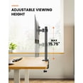 thumbnail image 5 of ErGear Monitor Mount for 13-32" Computer Screens, Improved LCD/LED Monitor Riser, Height/Angle Adjustable Single Desk Mount Stand,Holds up to 17.6lbs, Black - EGCM12, 5 of 5