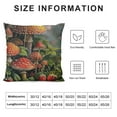 thumbnail image 5 of Fenyluxe Cushion Pillow Cover Mushrooms and Strawberries Farmhouse Pillow Covers Outdoor Throw Pillow Covers Cushion Cases Decorative 70s Vintage Cute Abstract Mushrooms Pillows Decorative Throw White, 5 of 5