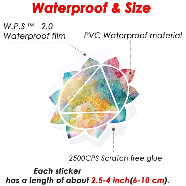 Pegatina de pared Cool Random Stickers Pack 100 pcs Laptop Stickers Bomb Waterproof Vinyl Sticker Bulk Variety for Luggage Computer Skateboard Bicycle Skate Car Motorcycle Bike Helmet Decal Zhivalor XMWJ239