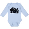 thumbnail image 3 of Inktastic Houston Skyline Grunge Boys or Girls Long Sleeve Baby Bodysuit, 3 of 5