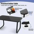 thumbnail image 4 of Gymax 4 Piece Rocking Bistro Set Patio Furniture Set w/ Loveseat 2 Rocking Chairs Navy, 4 of 6