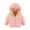 Pink, variant on Esaierr Toddler Boys Girls down Jackets & Coats Padded Lining Winter Cotton Coats Hooded with Zip down Outerwear for 1-7Y