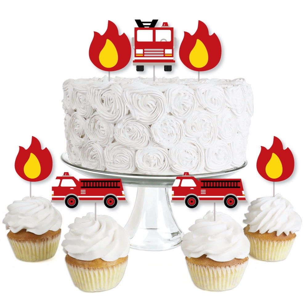 Creative Converting Multicolor Fire Truck Birthday Party Kit, 27 Count -  Walmart.com