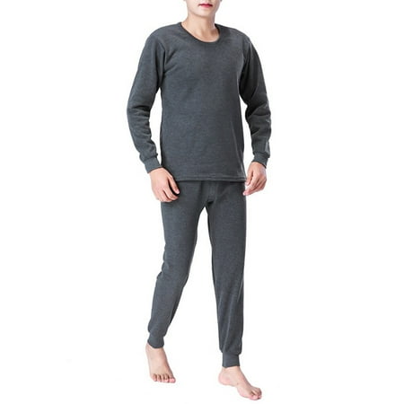 

Men Casual Winter Warm Slim Tops Pants Underwear Skinny Long Johns Pajama Set