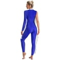 thumbnail image 2 of Hansber Gymnastics Leotards for Women Ruffles Bodysuit Figure Ice Skating Jumpsuit Ballet Dancewear Blue XL, 2 of 7