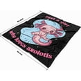 thumbnail image 4 of Just Girl Who Loves Axolotl Blanket for Girls Kids, Axolotl Throw Blanket Gift Soft Flannel 50*60 Inch for Sofa Bed Lightweight Blankets, 4 of 6