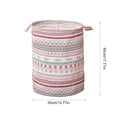 thumbnail image 3 of Christmas Storage Basket, Foldable Laundry Hamper with Waterproof Lining, Large Collapsible Bin for Blankets Toys, Festive Home Organizer, 3 of 7