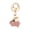 A, variant on Rhinestone Pig Shape Keychain, Zinc Alloy Metal Key Ring Charm, Cute Animal Key Holder for Backpack Purse, Gift for Women Girls Daily Use