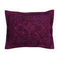 thumbnail image 1 of Taie d'Oreiller en Coton Ashton, Prune - Taille Standard, 1 of 1