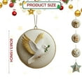 thumbnail image 3 of Christmas Tree Charm Ornaments - Adorable Animal Series,Christmas Ornament,Animals Craft Set Cute Tree Decor for Home Christmas Tree Party Decorations(Dove), 3 of 7