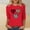 Red-Shirts, variant on Jsaierl Women's Valentines Day Shirts Sweet Love Heart Graphic Tees Trendy 3/4 Sleeve Blouse Crewneck Dressy Casual T-shirt Tops Valentines Day Gifts