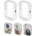 TRAHOO5 Pack Clear Quart Size Travel Bag TSA Approved Toiletry Bag