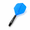 Black & Blue-NO. 2-Intermediate (22.5mm), variant on Nitro Flite - Integrated Dart Flights And Stems All-in-one Darts & Stem System No.2 Kite Shape Short Intermediate Medium Suitable