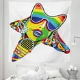 thumbnail image 1 of Popstar Party Tapestry, Abstract Design in Rainbow Colors Art in Shape of Starfish Performer Woman, Fabric Wall Hanging Decor for Bedroom Living Room Dorm, 5 Sizes, Multicolor, by Ambesonne, 1 of 1