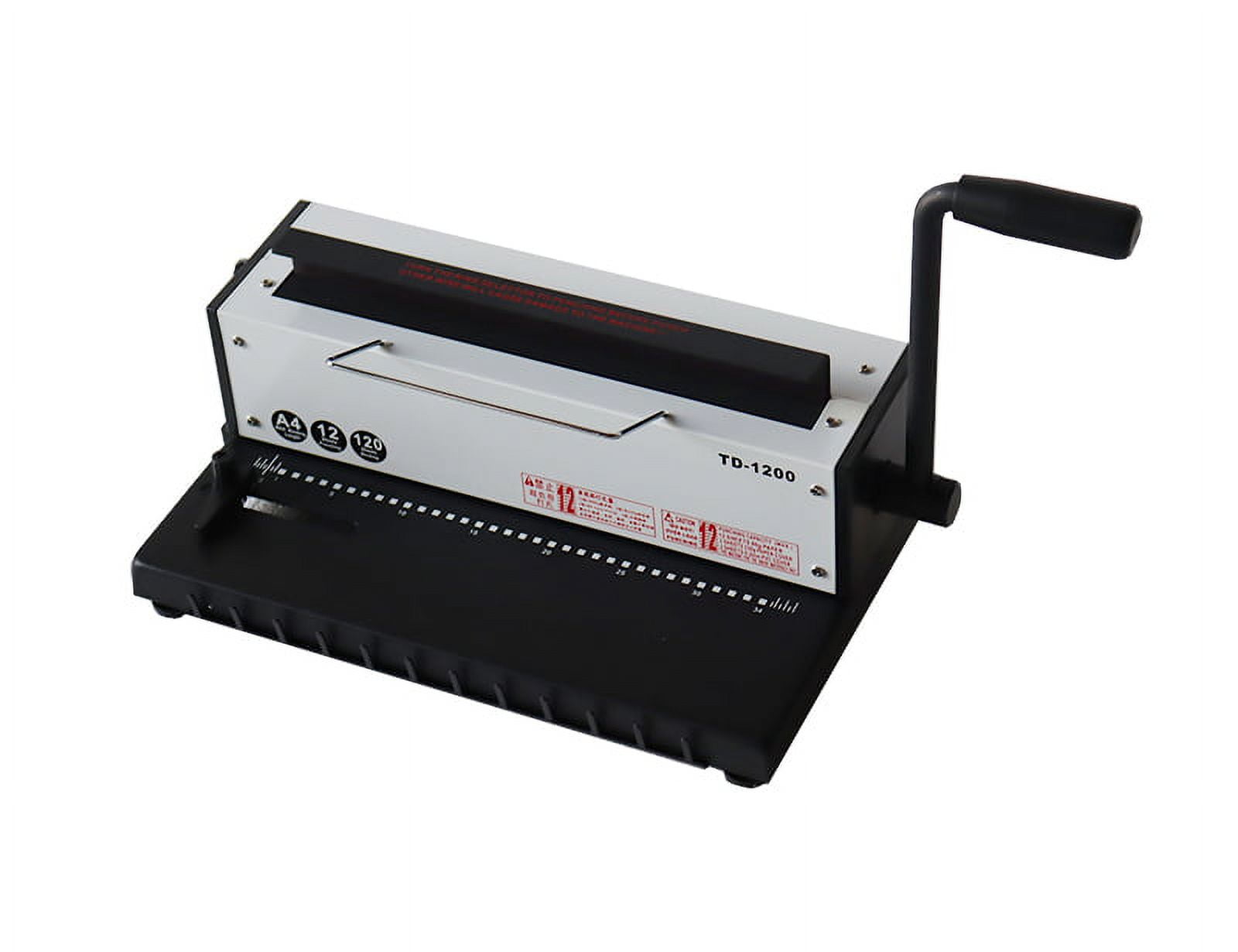 PreAsion Manual Spiral Coil Binder Puncher 34 Holes Book Punching Binding Machine All Steel Metal