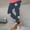 Blue, variant on Lilgiuy Women's High Print Waist Yoga Long Yoga Pant Abdomen Control Training Running Yoga Pants for Recreation Activities