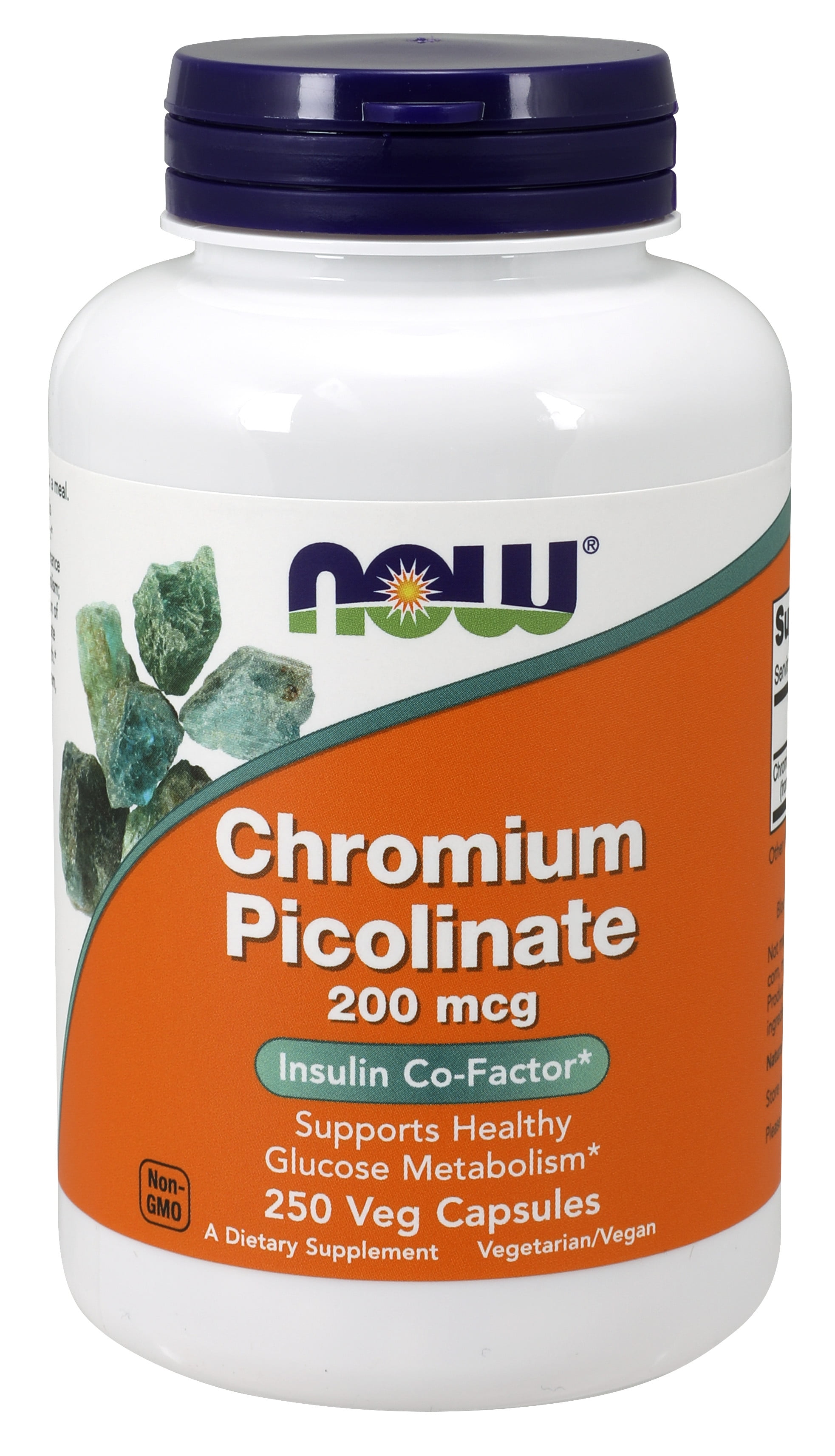 NOW Supplements, Chromium Picolinate 200 mcg, Insulin CoFactor*, 250