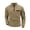 Khaki, variant on Ketyyh-chn99 Men's Knit Polo Shirts Men's Solid Color Half Zipper Long Sleeve Pocket Long Sleeve Size for 2XL,Khaki