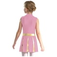 thumbnail image 2 of TSSOE Cheer Leader Costumes for Girls Sleeveless Cheer Letter Print Uniform Dance Dress for Party Clothes Pink 6, 2 of 5