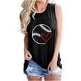 thumbnail image 1 of LSLJS Women Spaghetti Strap Tank Tops Ladies Summer Fashion Solid Color Baseball Print Pattern Sleeveless Vest Top T-shirt, 1 of 4