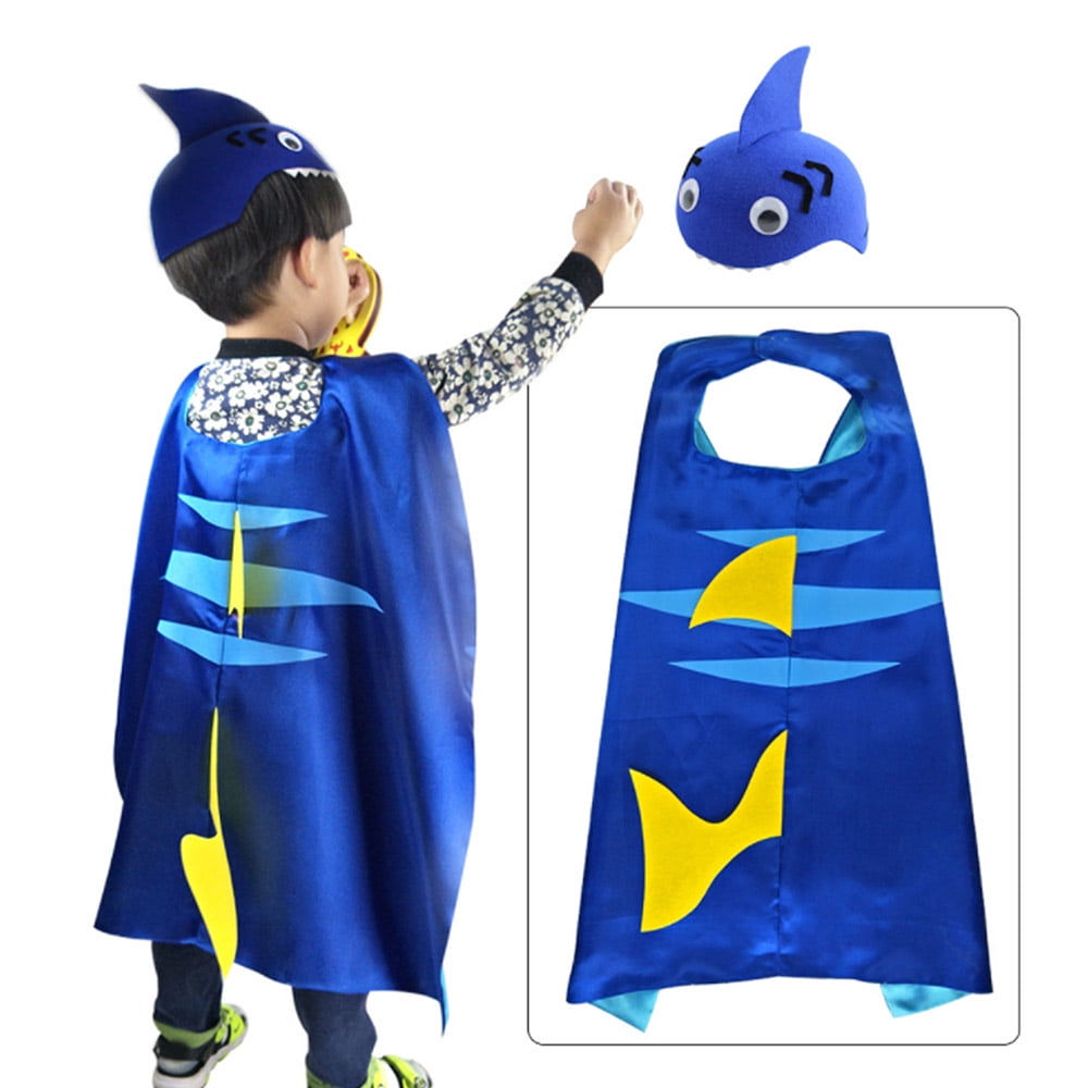 Kids Girl Boy Animal Shark Costume Fancy Dress Party Bodysuit Hat 