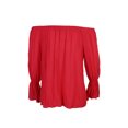 thumbnail image 2 of Sanctuary Womens Charlotte Off The Shoulder Bell Sleeves Casual Top, 2 of 3