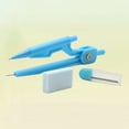 thumbnail image 4 of 3 Pcs Professional Compass Geometry Precision ABS Compass Propelling Mechanical Pencil Holder for Math Drafting School Students Office Tools with Pencil Leads Eraser(Random Color), 4 of 8